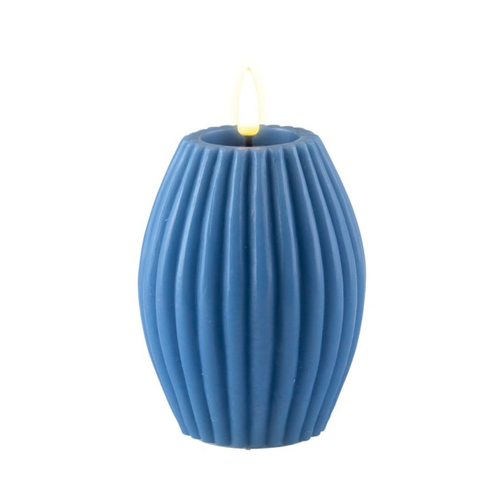 3" Stripe LED Pillar Candles