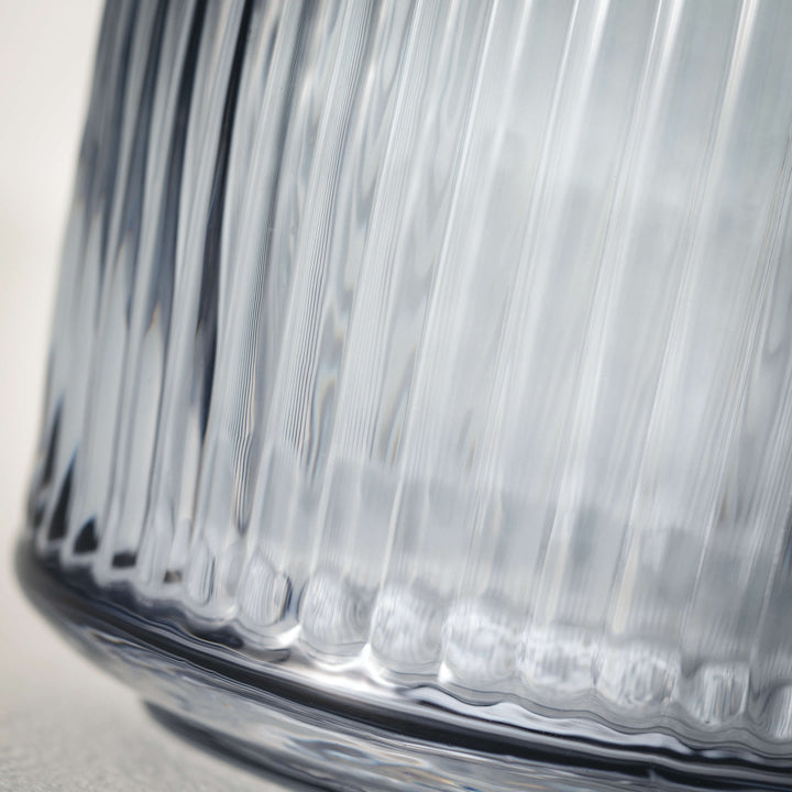 Ribbed Glass Vase