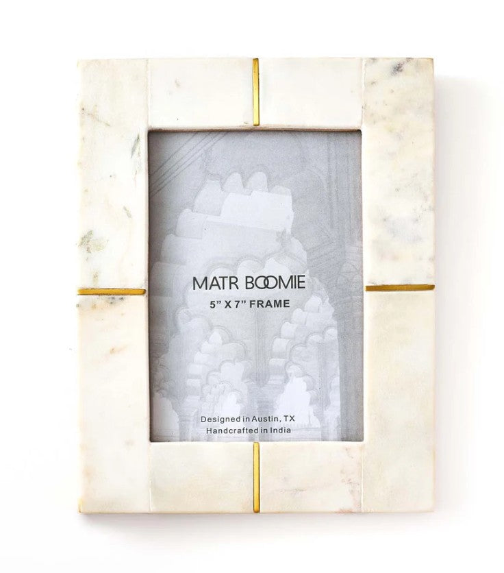 Sammita White Marble Picture Frames