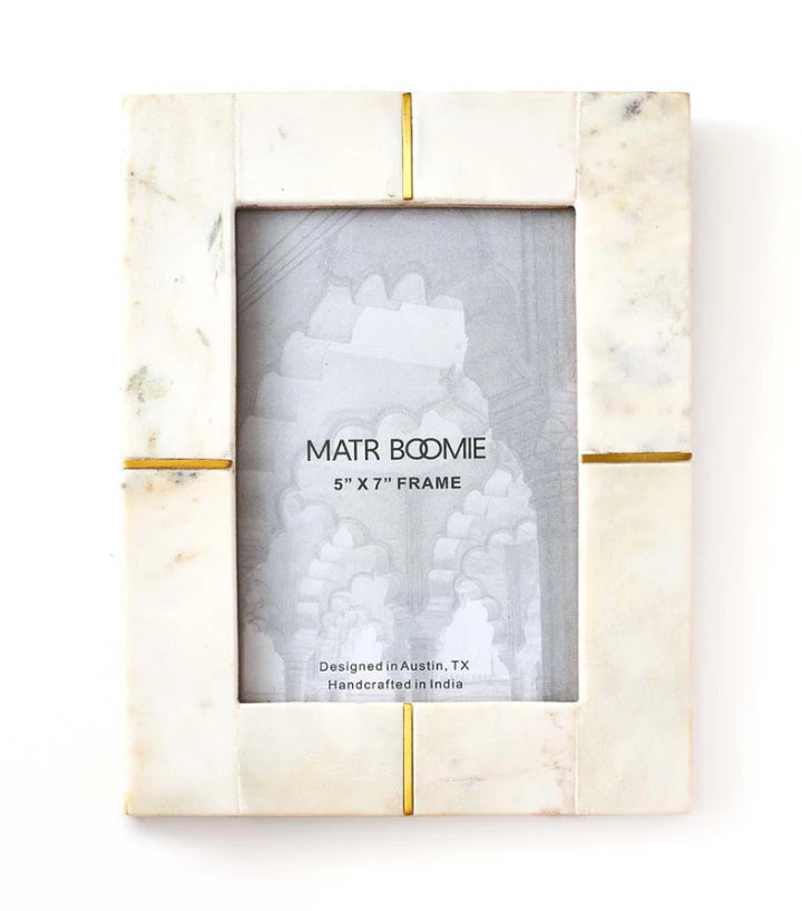 Sammita White Marble Picture Frames