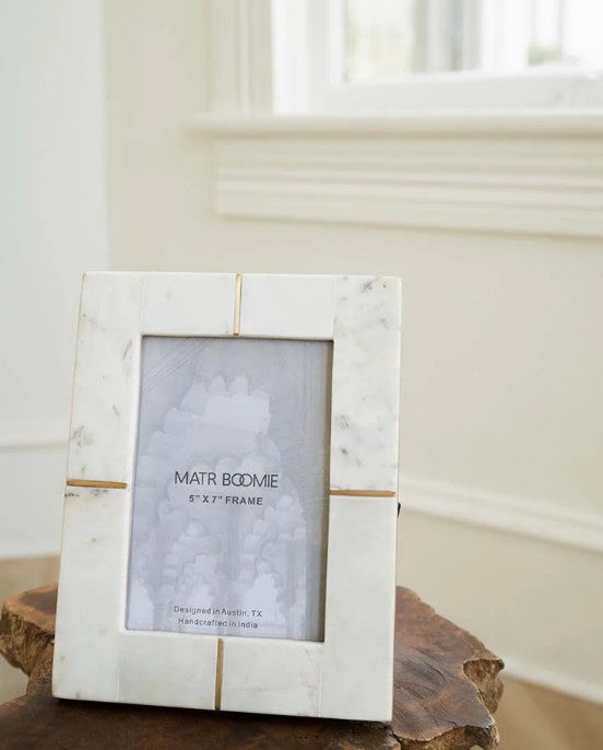 Sammita White Marble Picture Frames