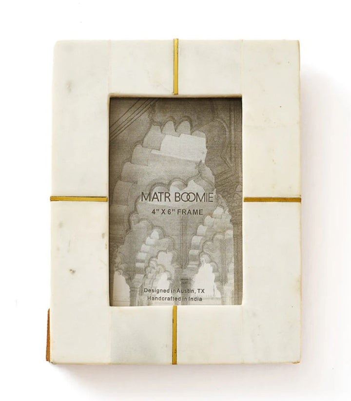 Sammita White Marble Picture Frames