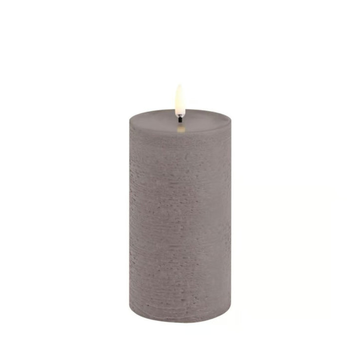 Sandstone Rustic LED Pillar Candles