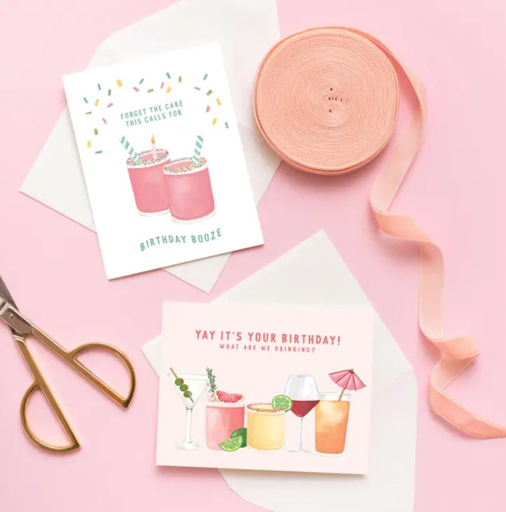 What Are We Drinking-Birthday Greeting Card