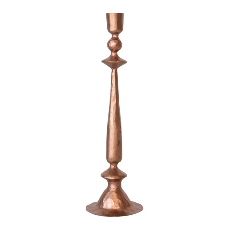 Copper Hand-Forged Cast Iron Taper Holders