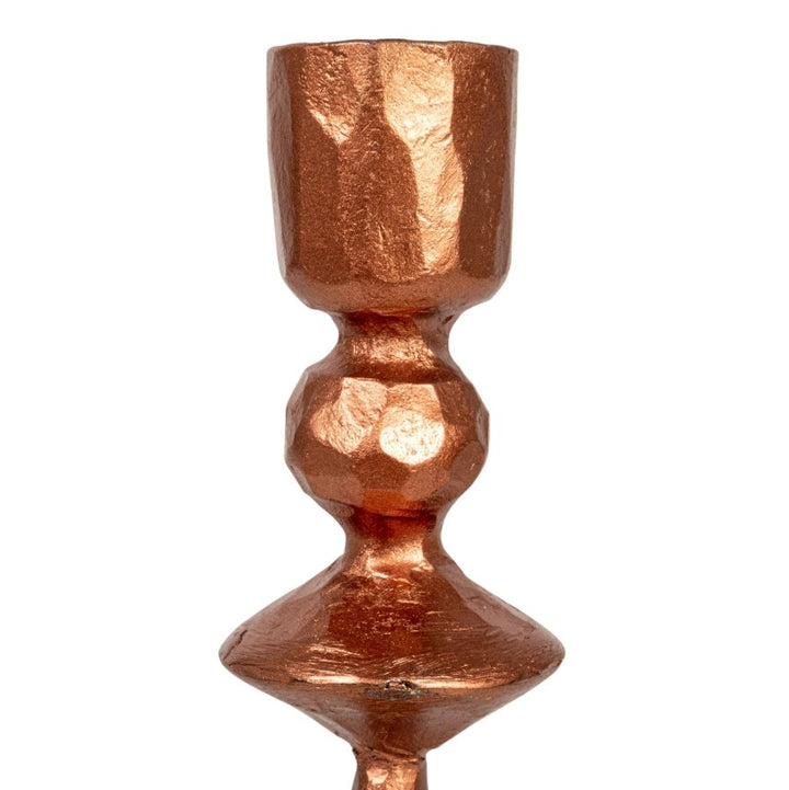 Copper Hand-Forged Cast Iron Taper Holders