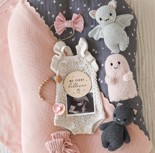 Grey Baby Bat- Cuddle+Kind