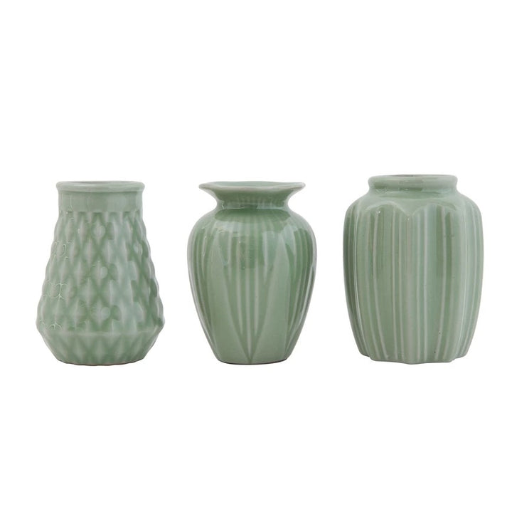 Jade Stoneware Vases