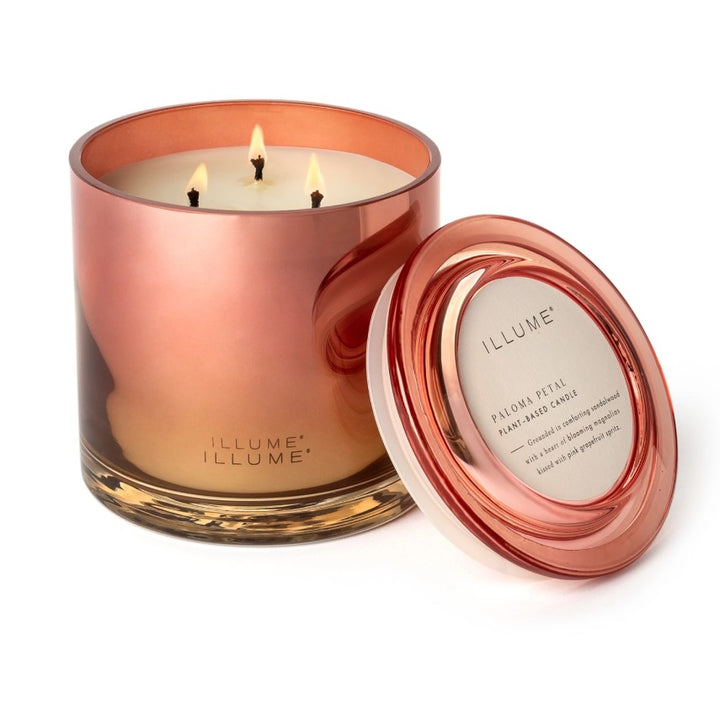 Paloma Petal Statement Glass Candle