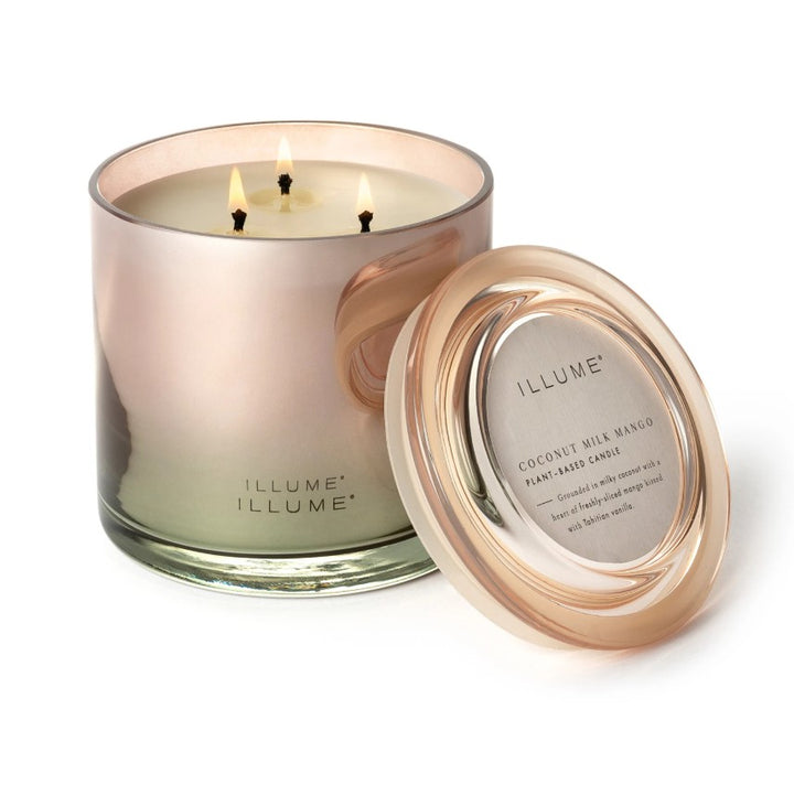 Coconut Milk Mango Statement Glass Candle