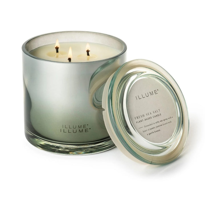 Fresh Sea Salt Statement Glass Candle