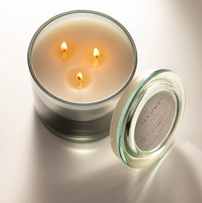 Fresh Sea Salt Statement Glass Candle