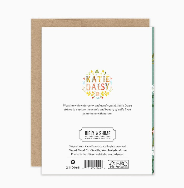 A Year of Wishes Bookstack Birthday Greeting Card