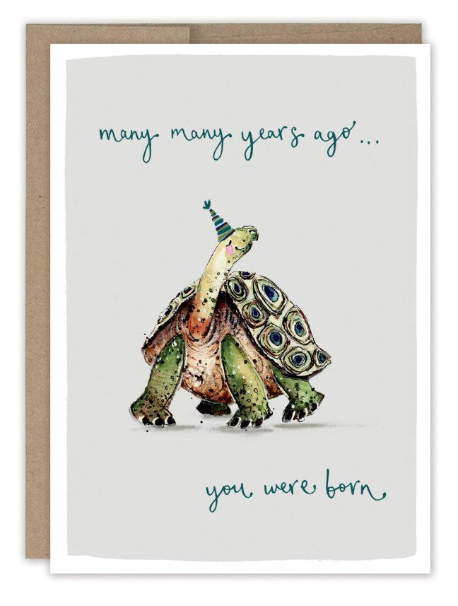 Many, Many Years Ago Birthday Greeting Card