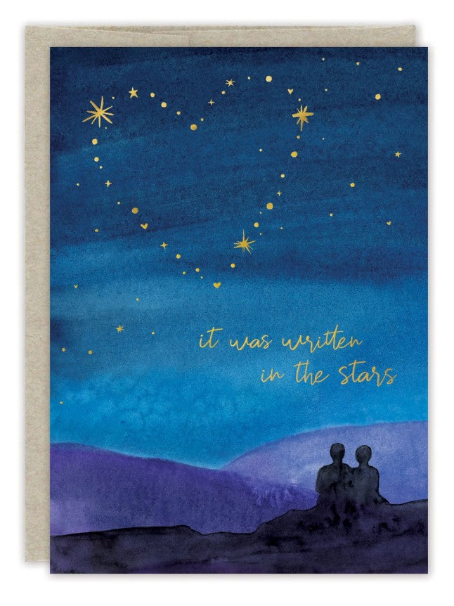 Written in the Stars Wedding Greeting Card