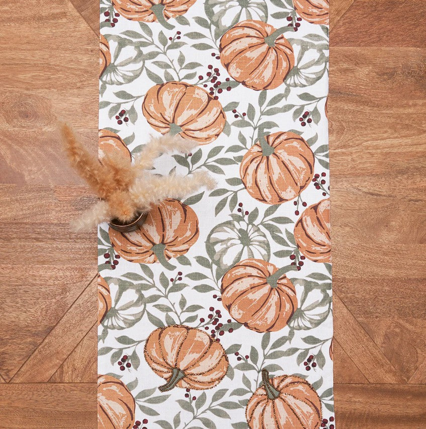 Harvest Pumpkin Table Runner