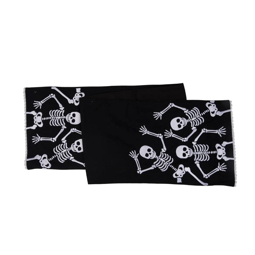 Skeleton Dance Trio Table Runner