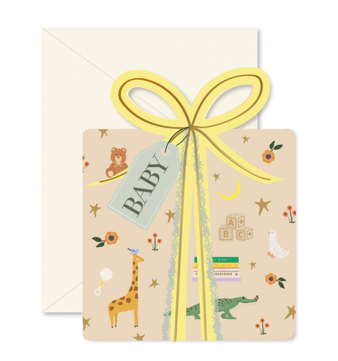 Baby Gift Die-Cut Greeting Card