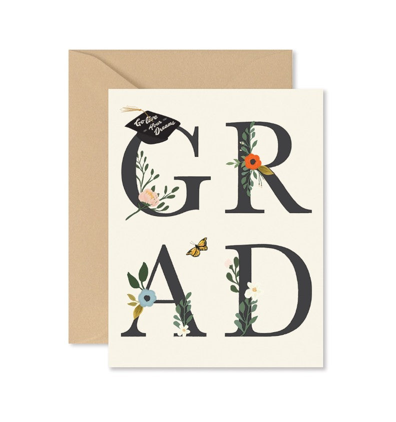 Grad Floral Greeting Card