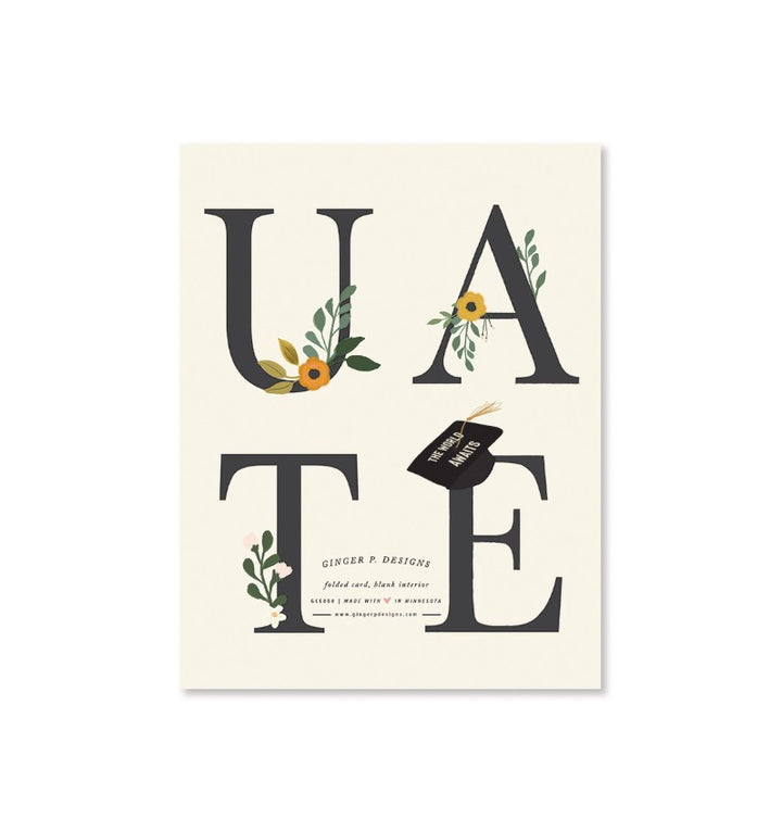 Grad Floral Greeting Card