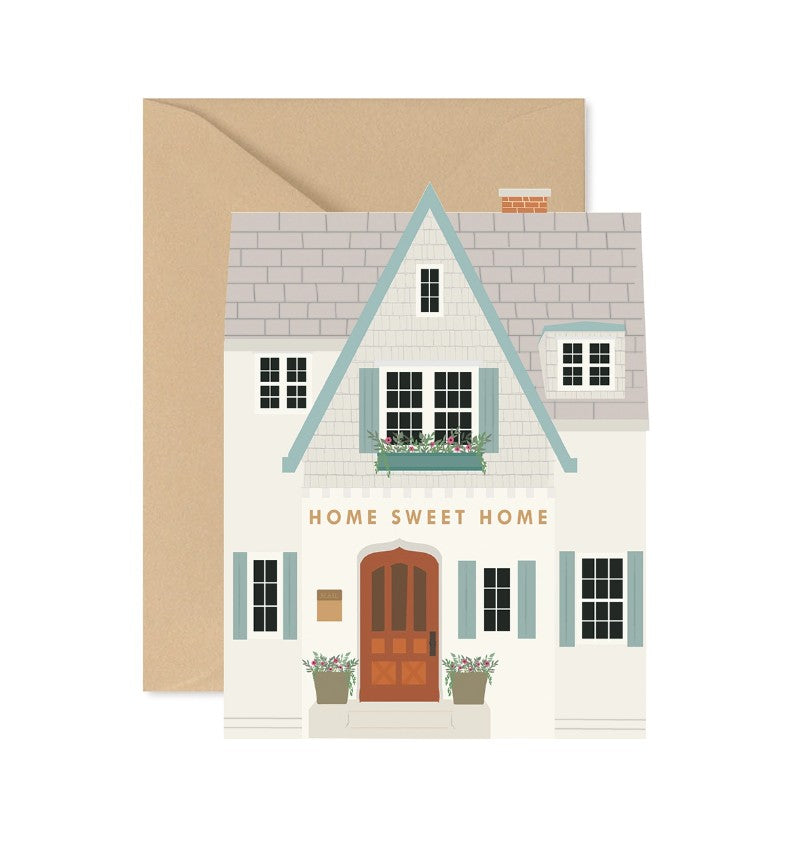 Home Sweet Home Shutters Folded Greeting Card