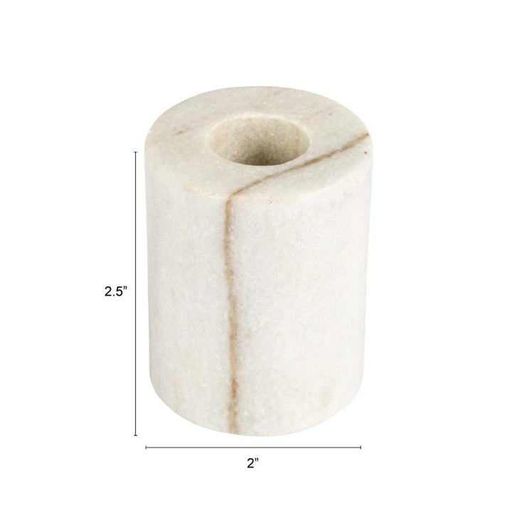 Black Melange Marble Taper Holder