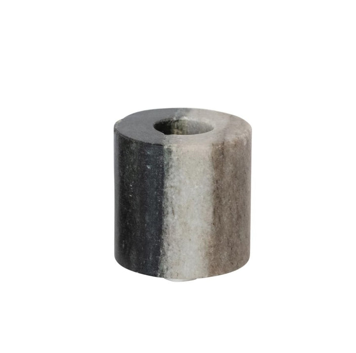 Black Melange Marble Taper Holder