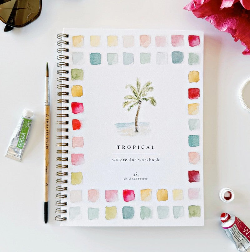 Tropical Watercolor Workbook Bundle