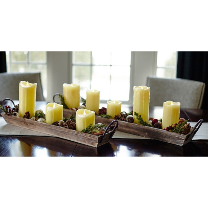 Wooden Trays with Metal Handles