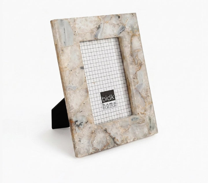 White Agate Photo Frames