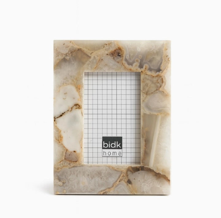 White Agate Photo Frames
