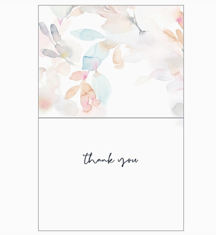 With Gratitude Soft Leaves Greeting Card