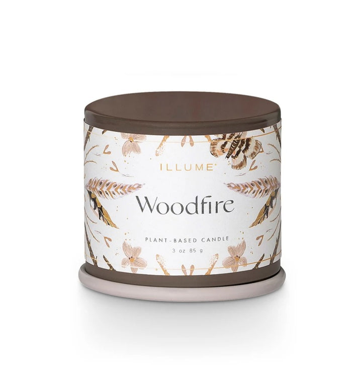 Woodfire Demi Vanity Tin Candle