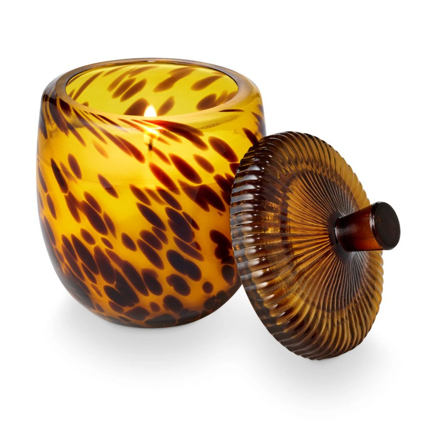 Woodfire Glass Acorn Candle