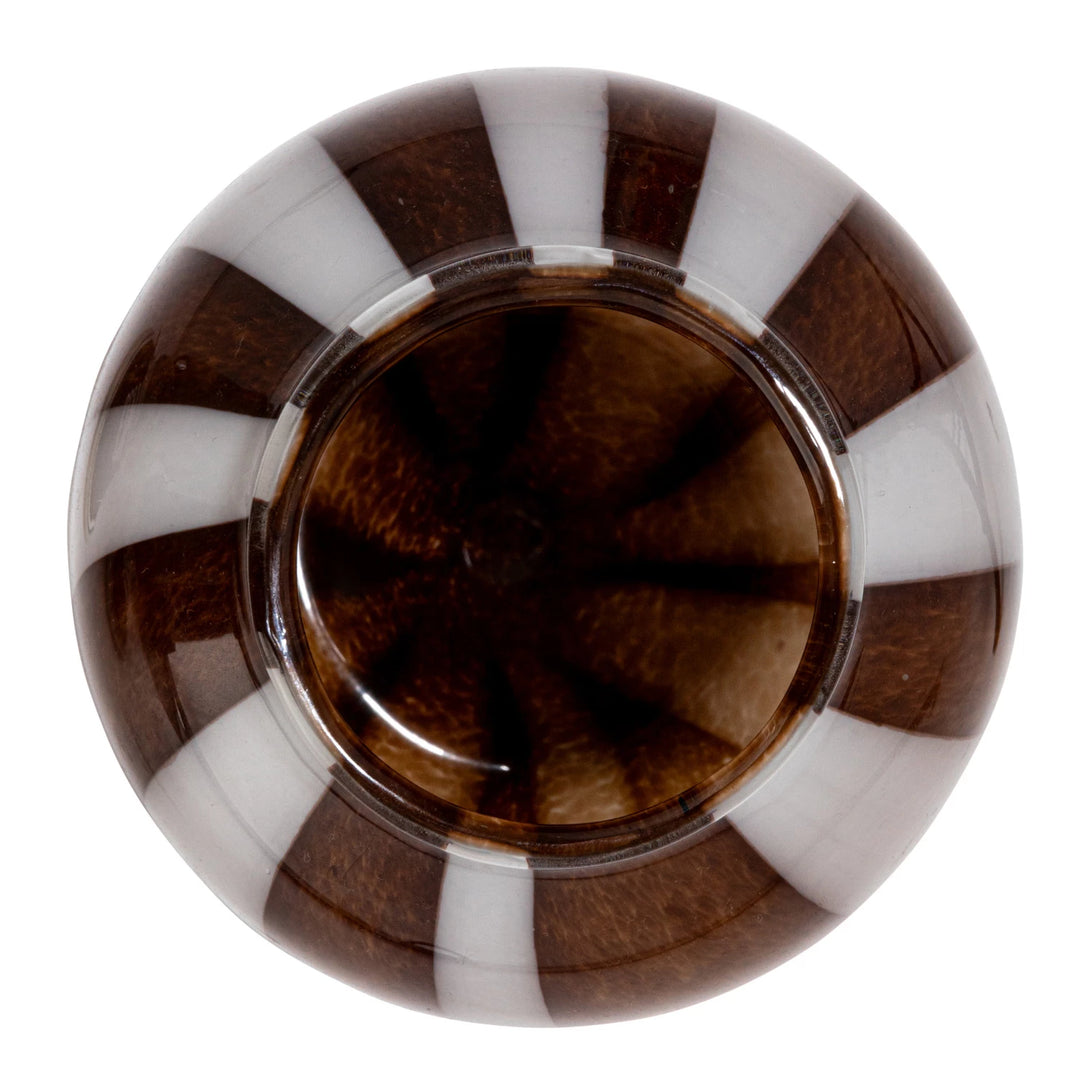 Striped Art Glass Vases