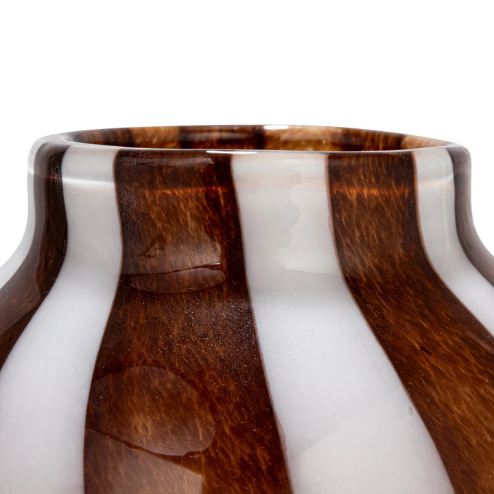 Striped Art Glass Vases