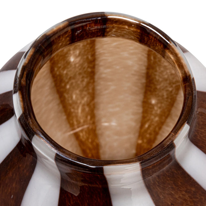 Striped Art Glass Vases