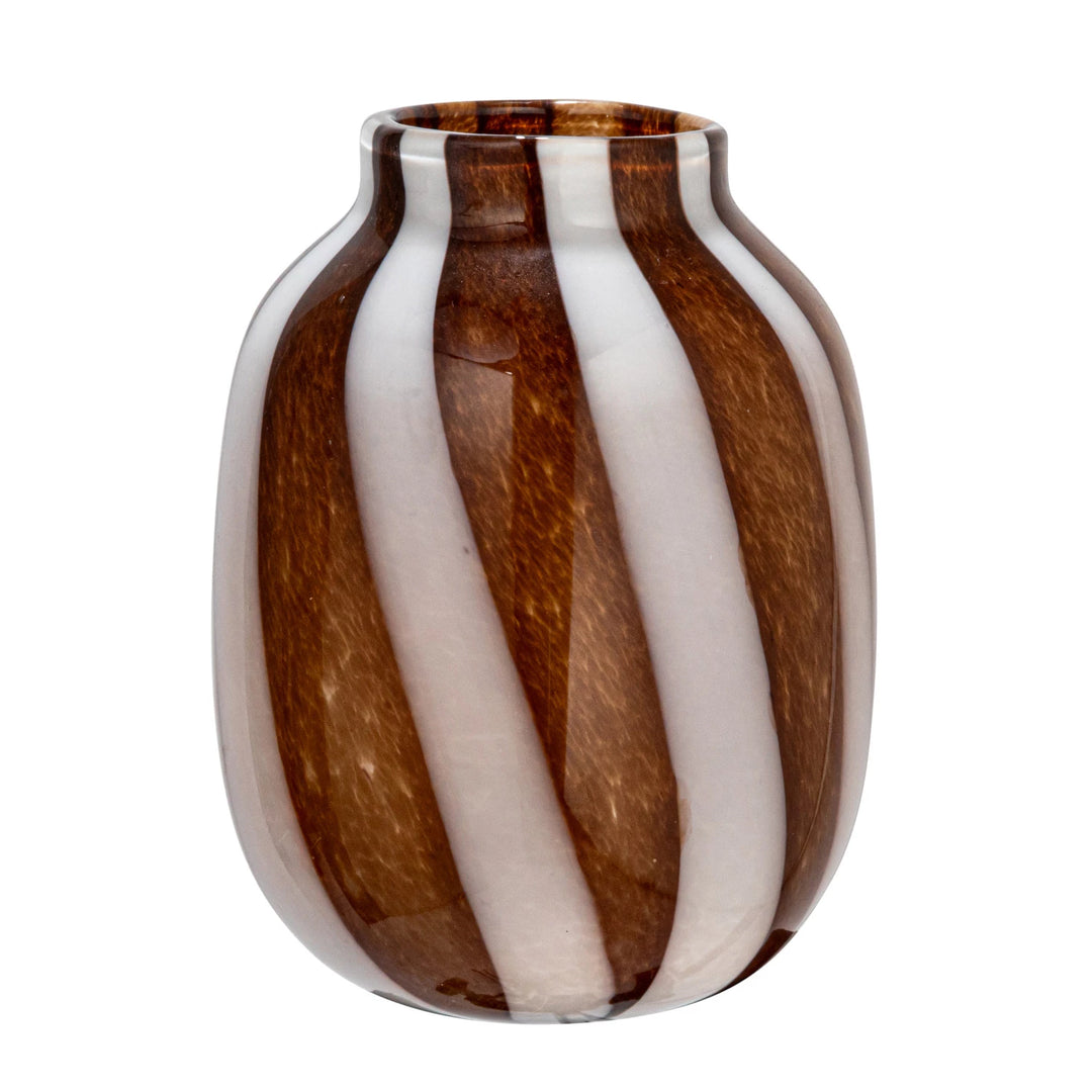 Striped Art Glass Vases