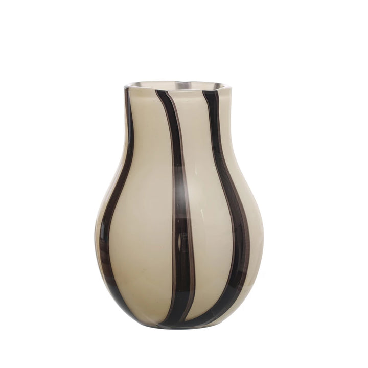Striped Art Glass Vases
