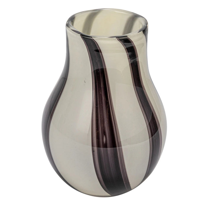 Striped Art Glass Vases