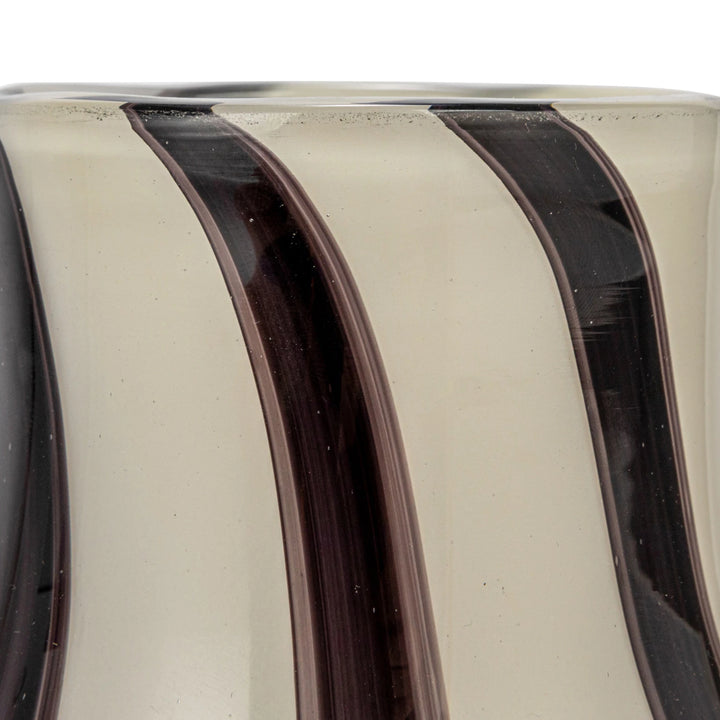 Striped Art Glass Vases