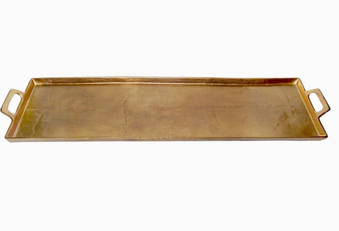 Antique Brass Aluminum Trays