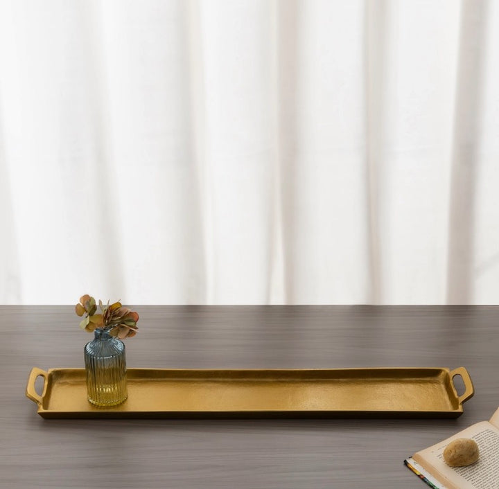 Antique Brass Aluminum Trays