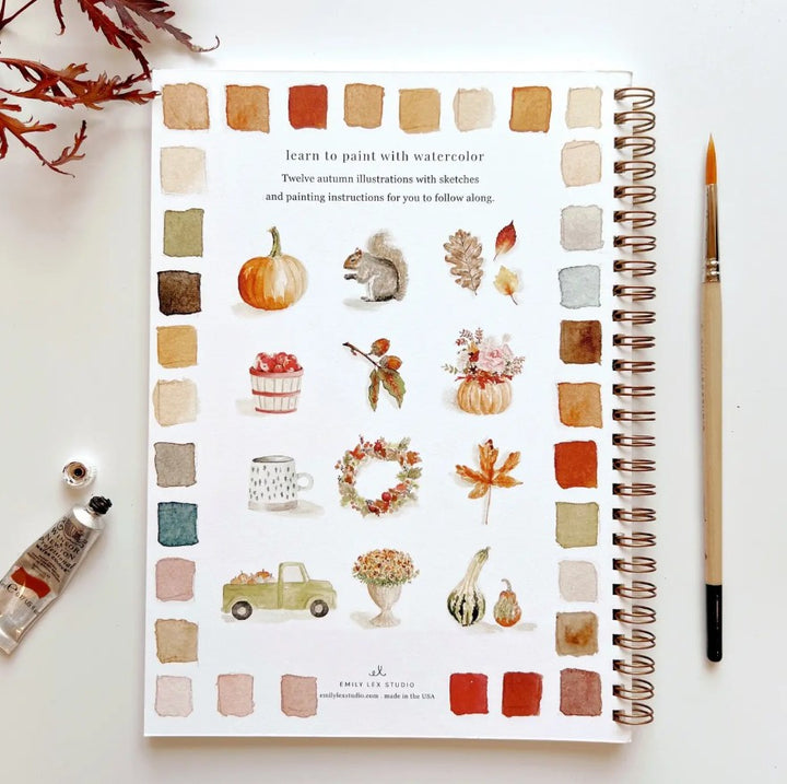 Autumn Watercolor Workbook Bundle