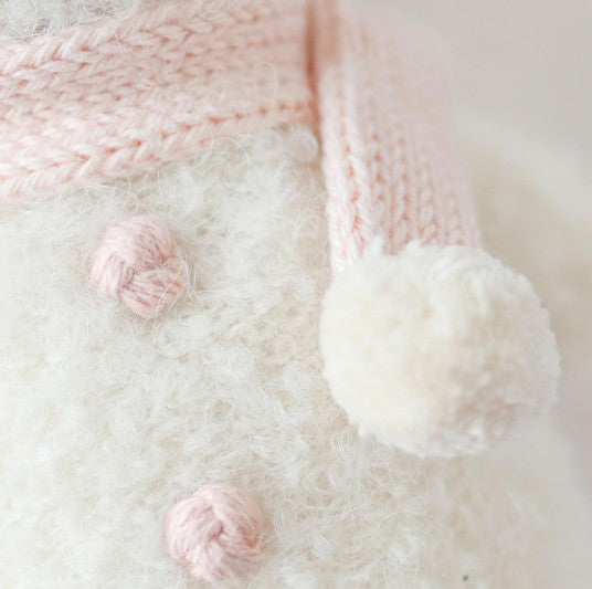 Blush Pink Baby Snowman- Cuddle+Kind