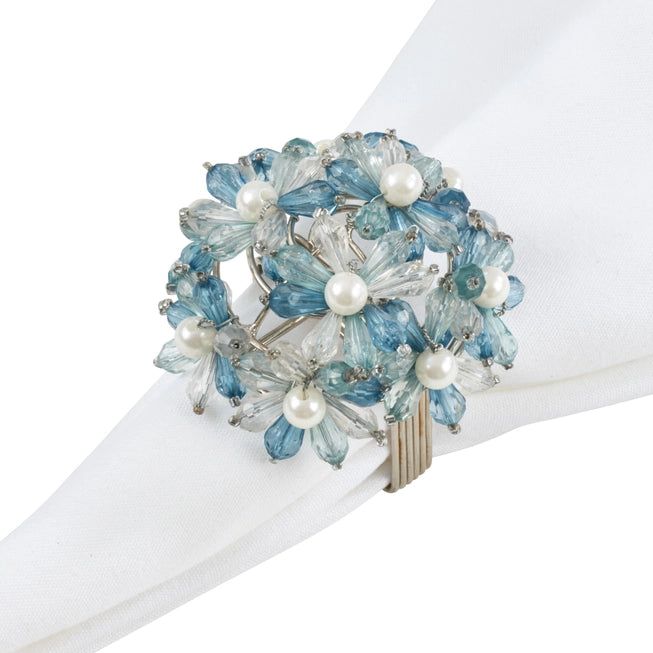 Beaded Floral Napkin Ring