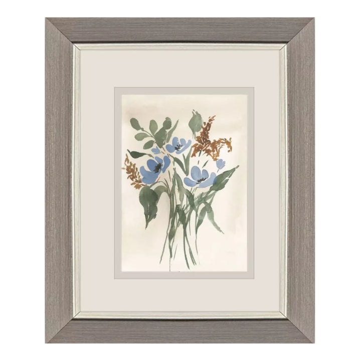 Blue Cosmos Framed Wall Art