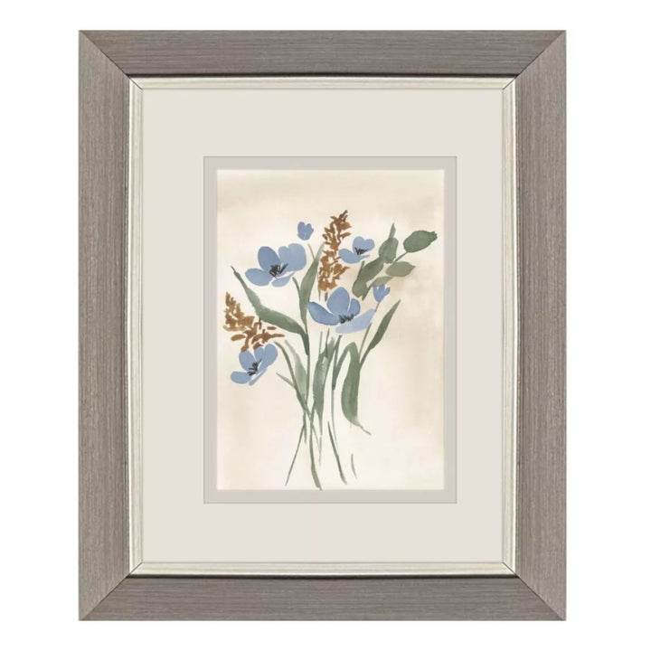 Blue Cosmos Framed Wall Art