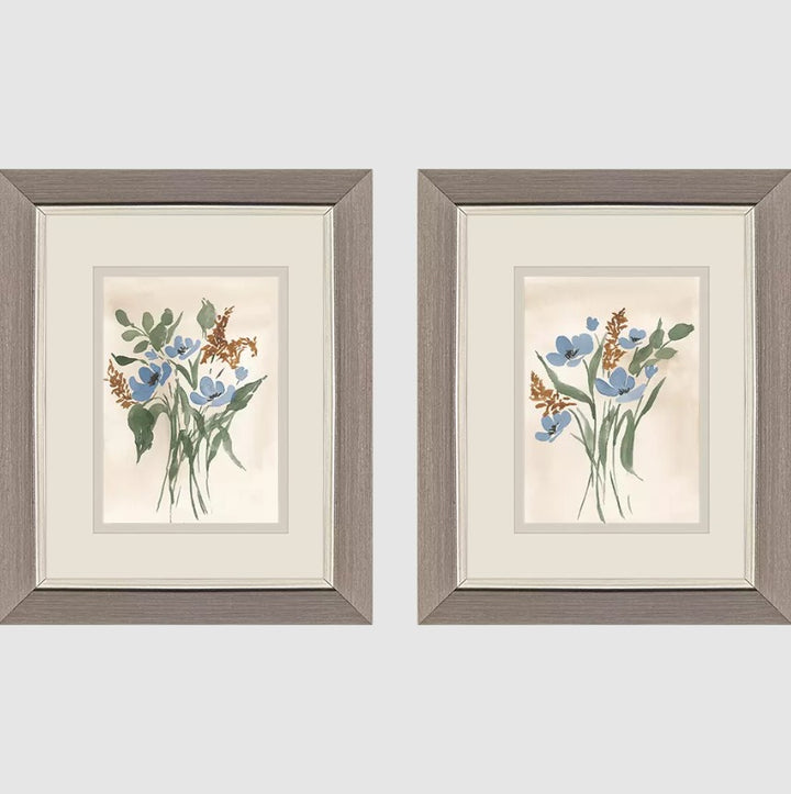 Blue Cosmos Framed Wall Art