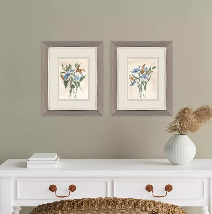 Blue Cosmos Framed Wall Art